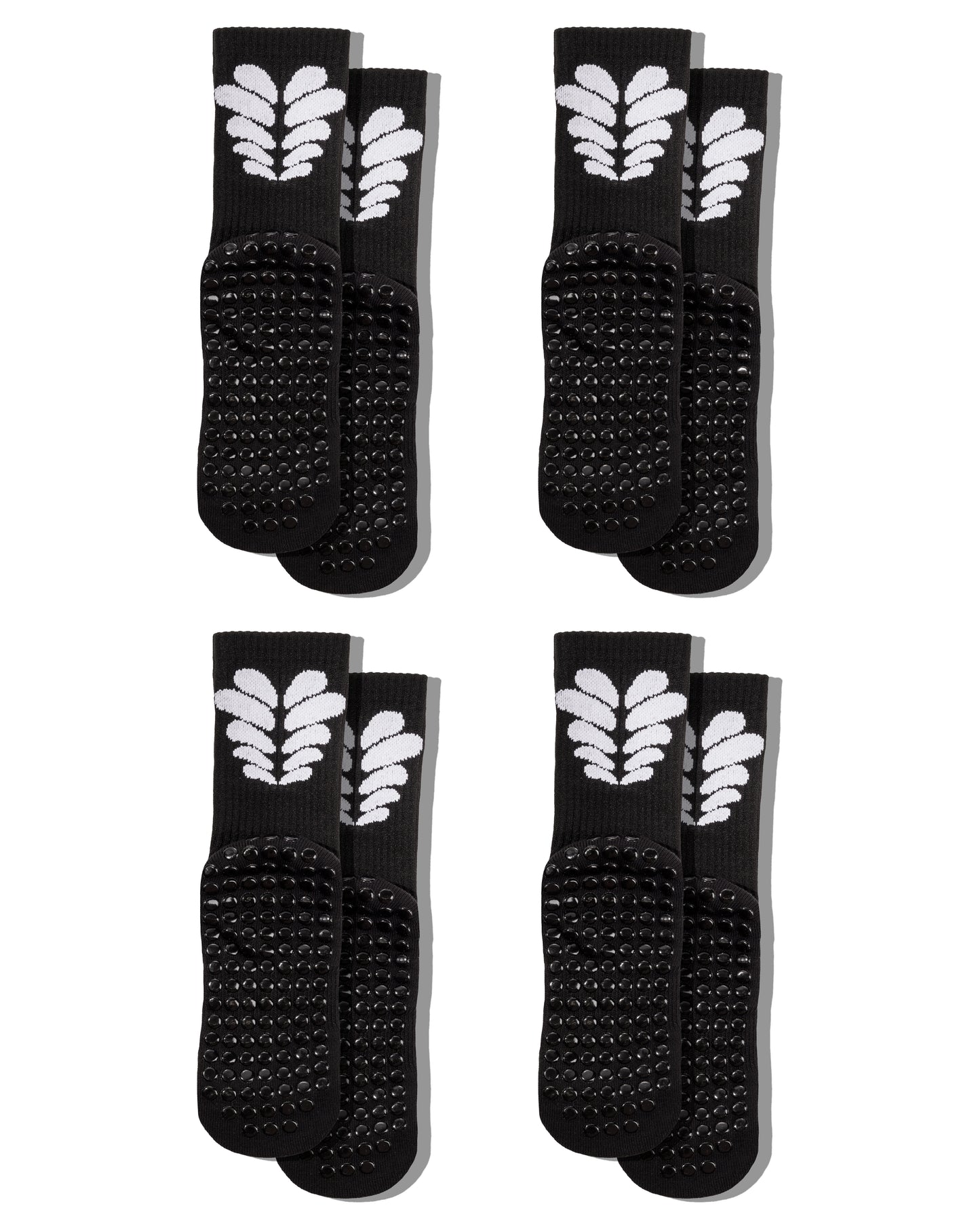 Nubs Grip Socks - Black 4 Pack