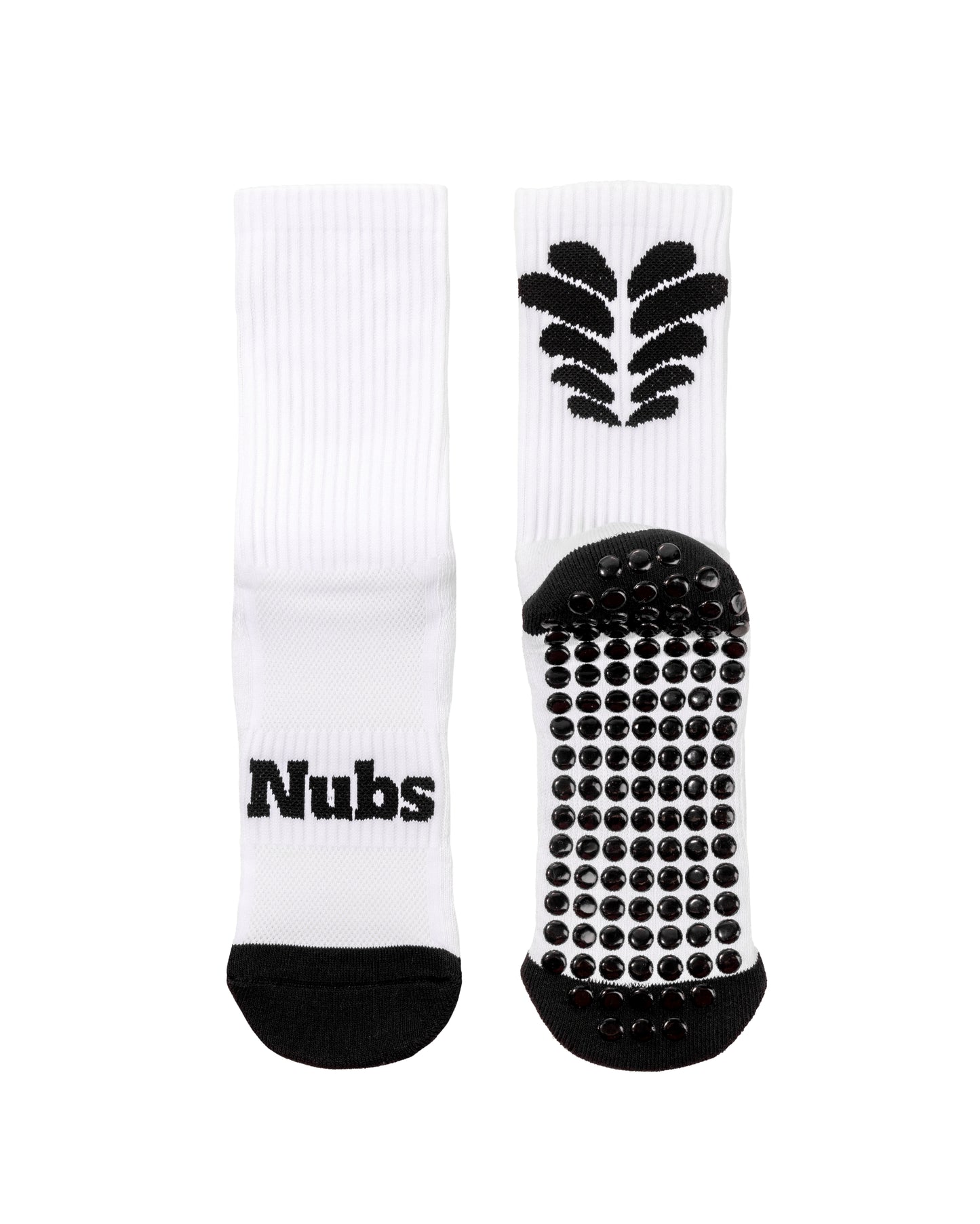 Nubs Grip Socks - White Pair
