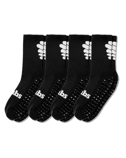 NUBS Grip Socks - Black 4-Pack
