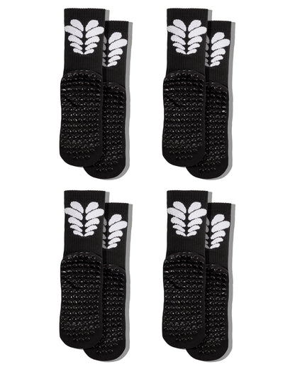 NUBS Grip Socks - Black 4-Pack
