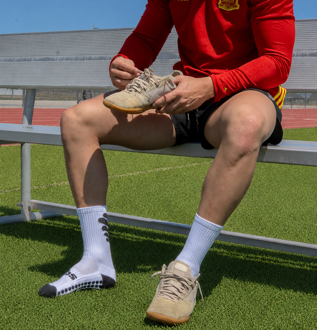 NUBS Grip Socks - White Pair